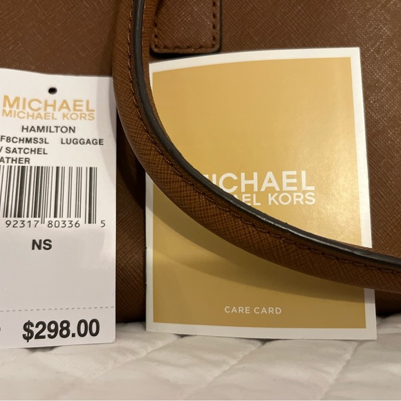 Michael Kors Hamilton Leather Satchel - Picture 7 of 8